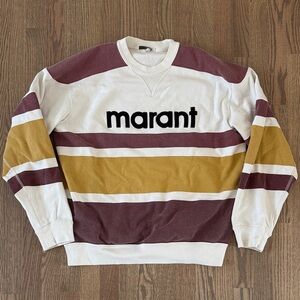 Isabel Marant Étoile “Marant” Logo Colorblock Sweatshirt Size L